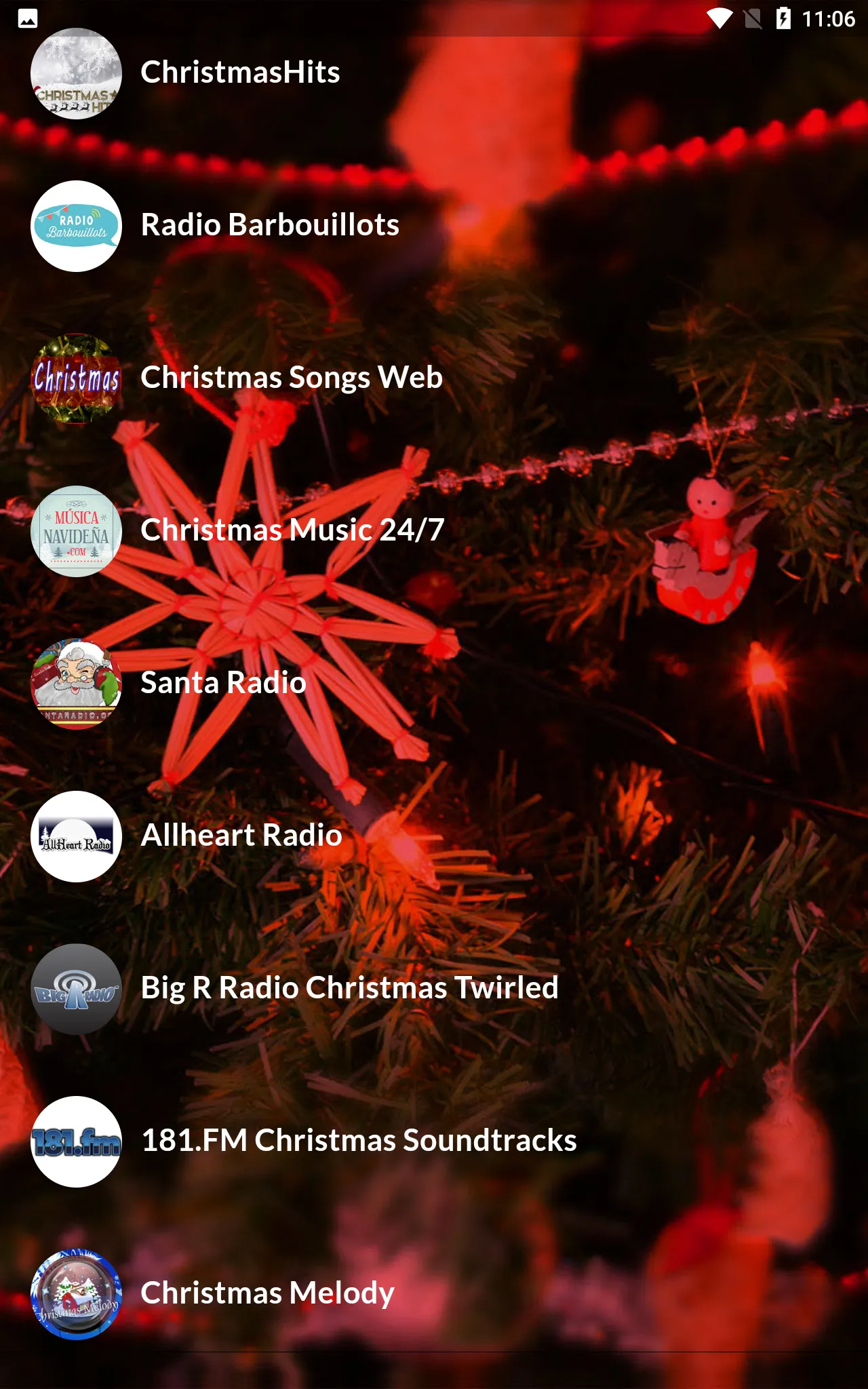 Christmas Music Stations | Indus Appstore | Screenshot