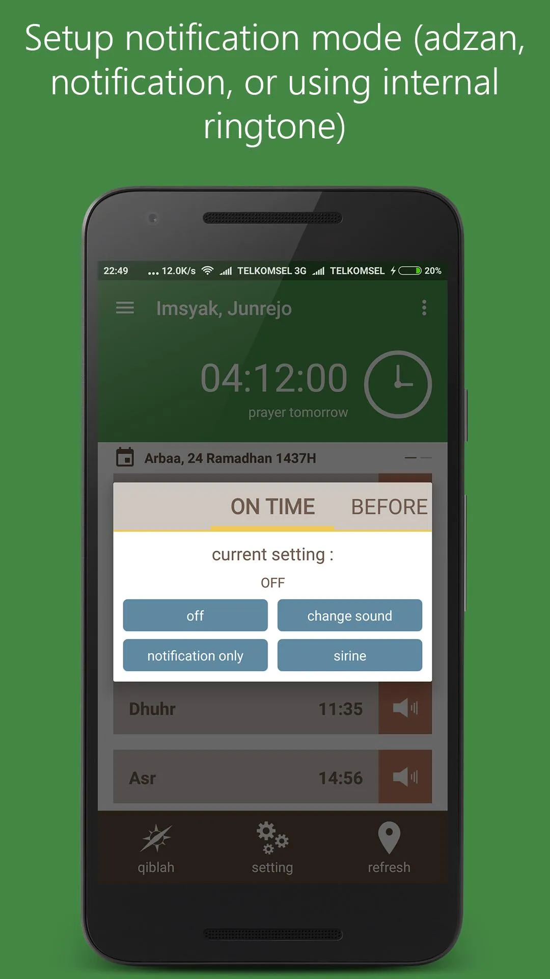 Prayer times, Qiblah, Adzan | Indus Appstore | Screenshot