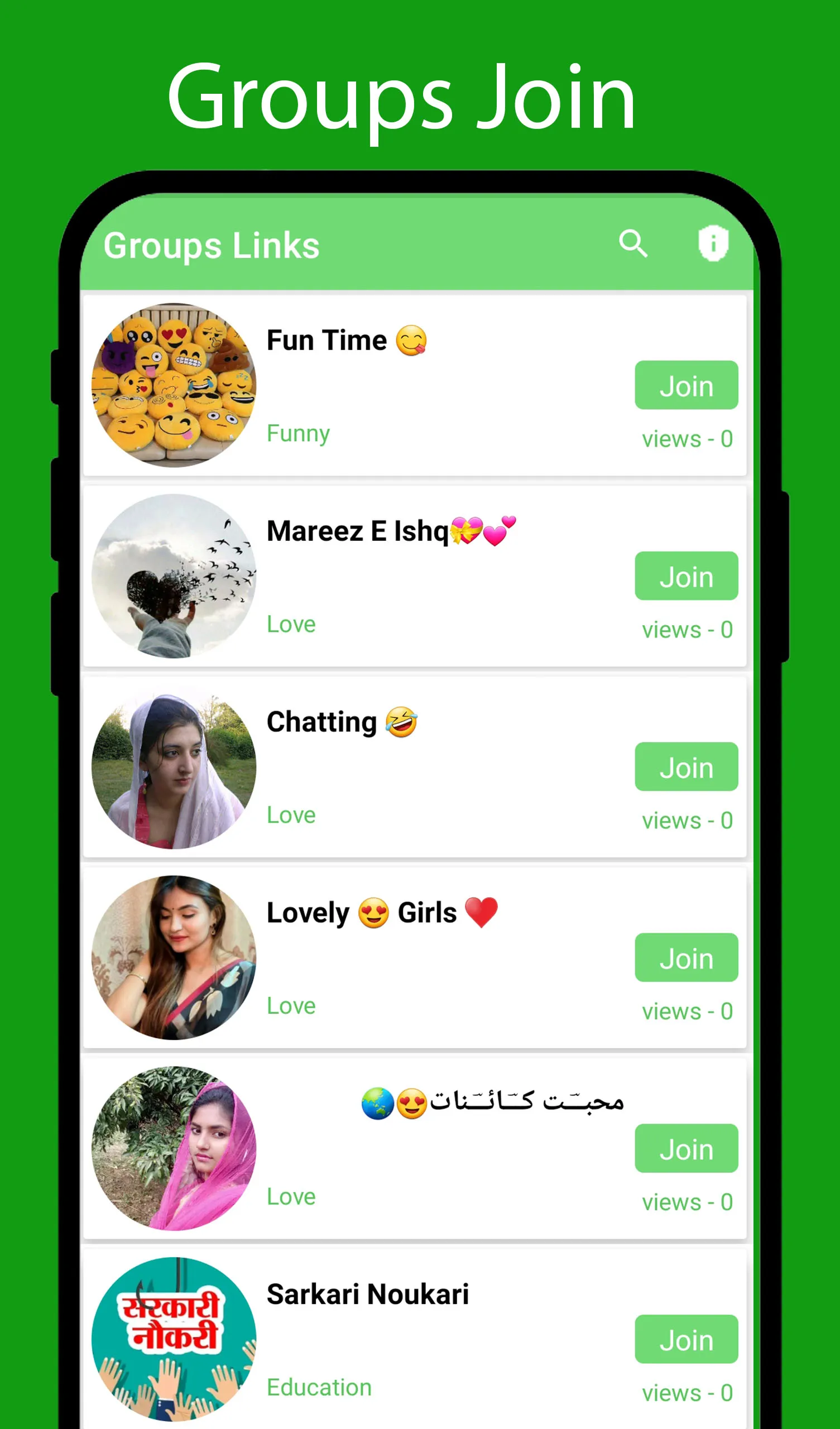 Groups Links Join Social Group | Indus Appstore | Screenshot