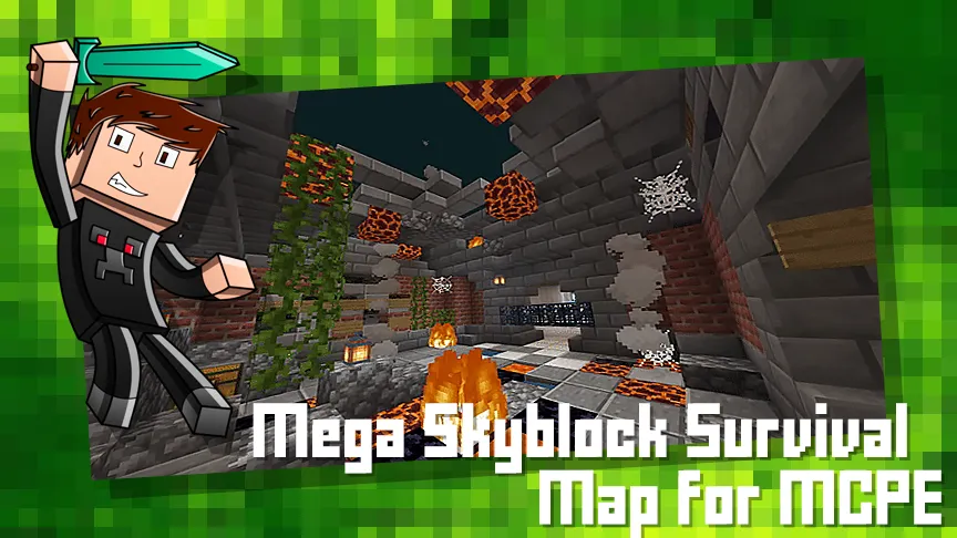 Mega Skyblock Survival Map for | Indus Appstore | Screenshot