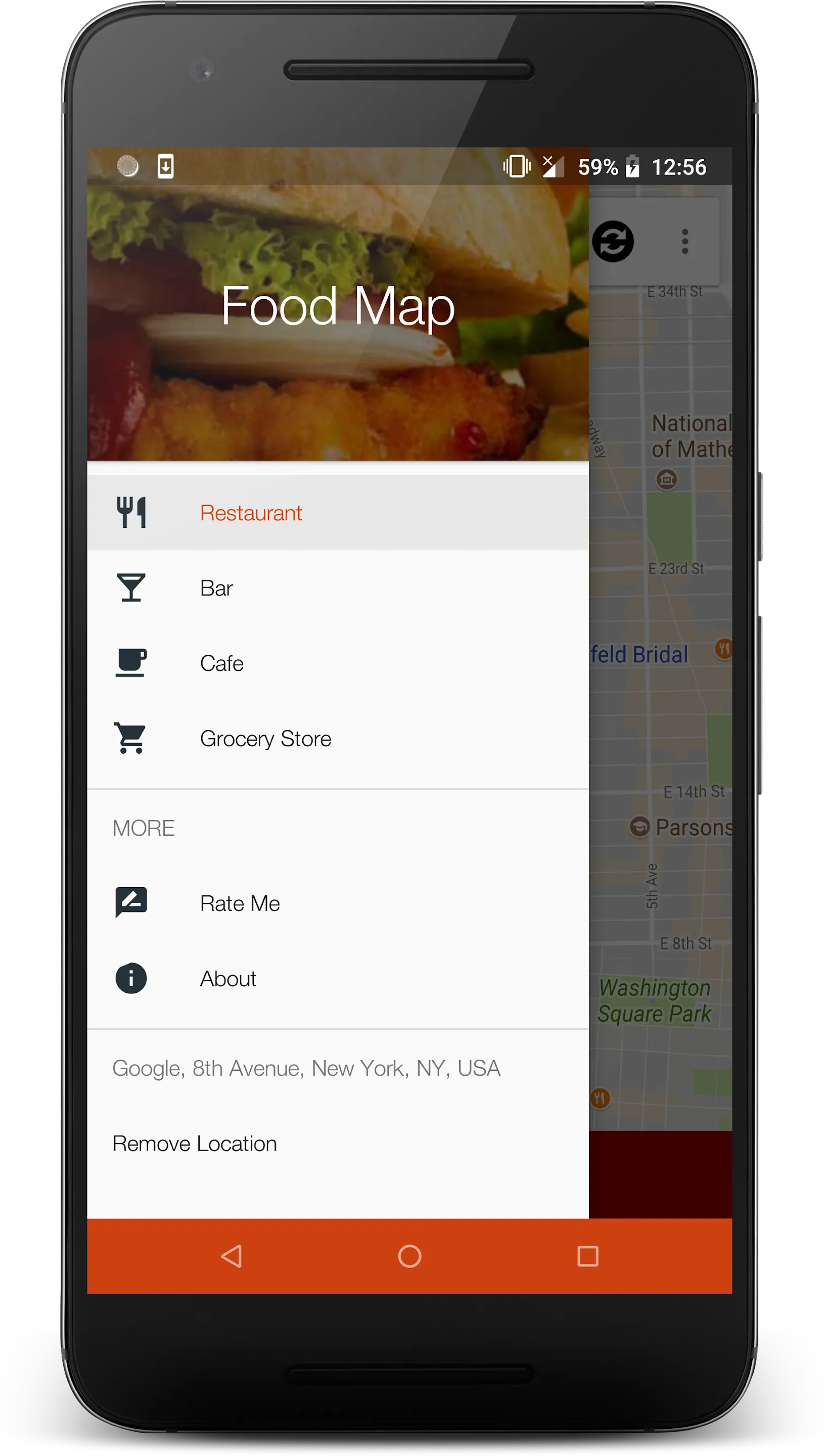 Food Map | Indus Appstore | Screenshot