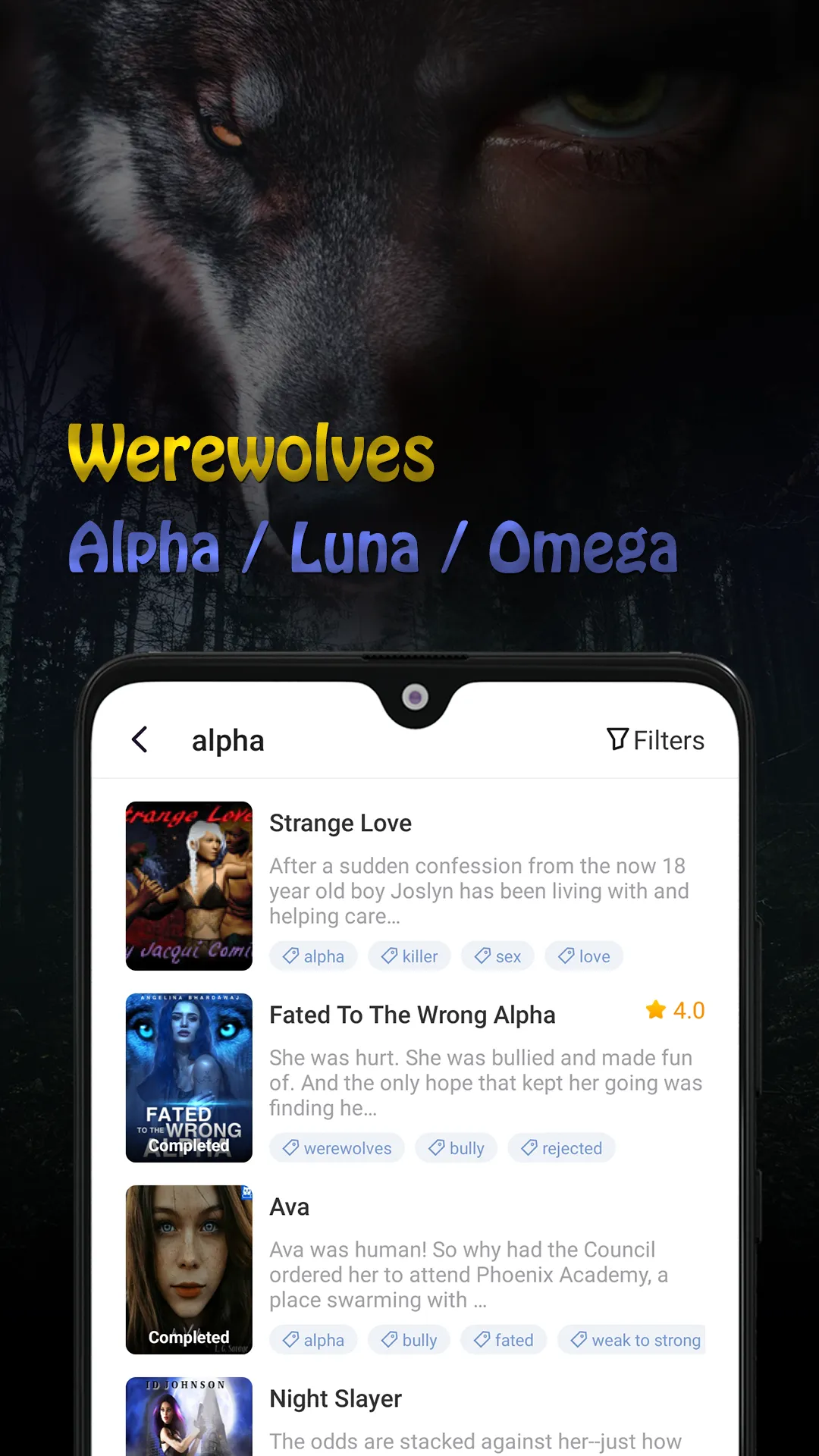 NovelWolf-Werewolf Story Novel | Indus Appstore | Screenshot