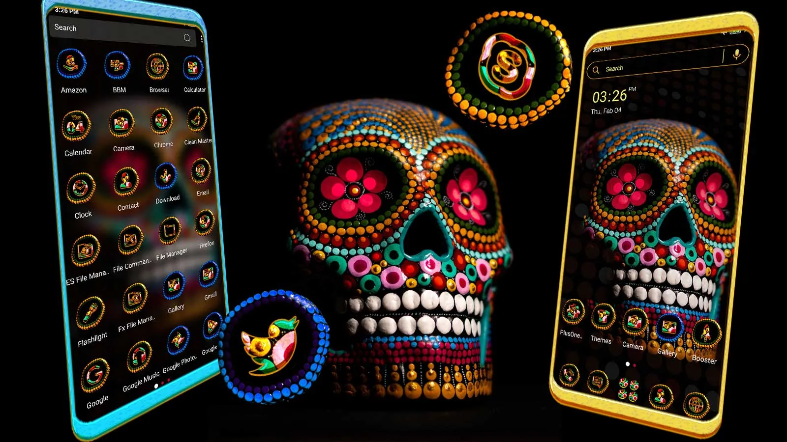 Pearl Skull Flower Theme | Indus Appstore | Screenshot