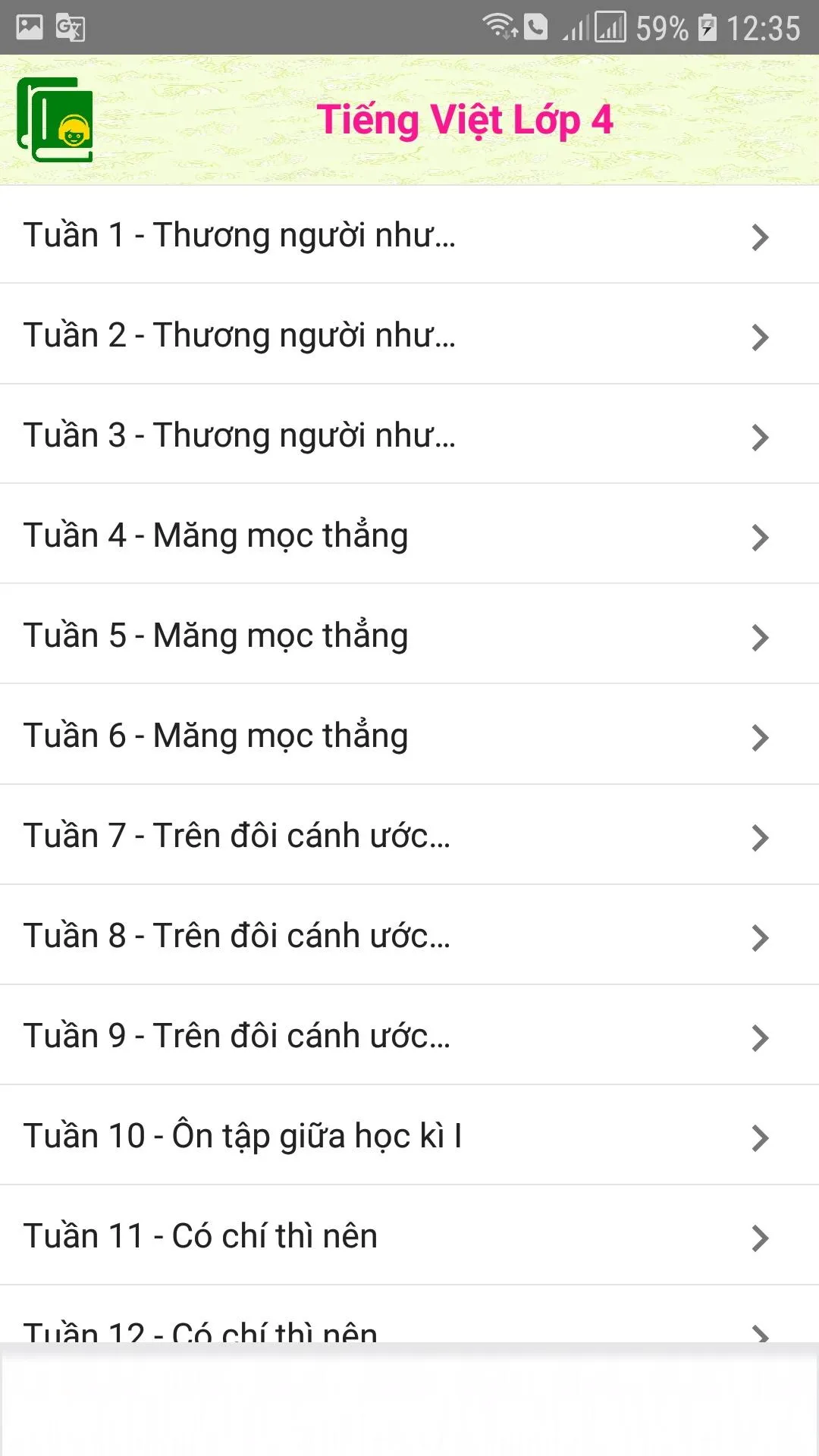 Tieng Viet Lop 3,4,5 | Indus Appstore | Screenshot