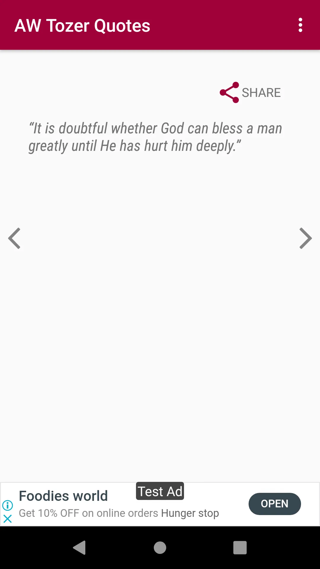 A.W. Tozer Quotes | Indus Appstore | Screenshot