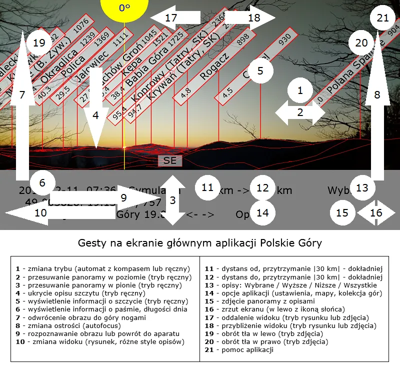 Polskie Góry - opisy panoram | Indus Appstore | Screenshot