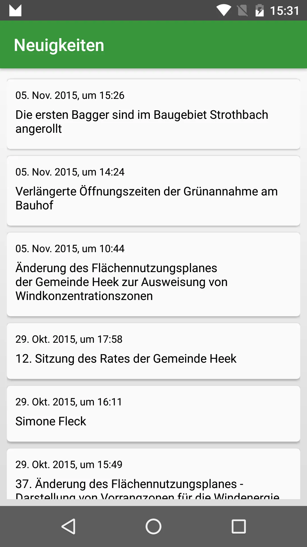 Gemeinde Heek | Indus Appstore | Screenshot