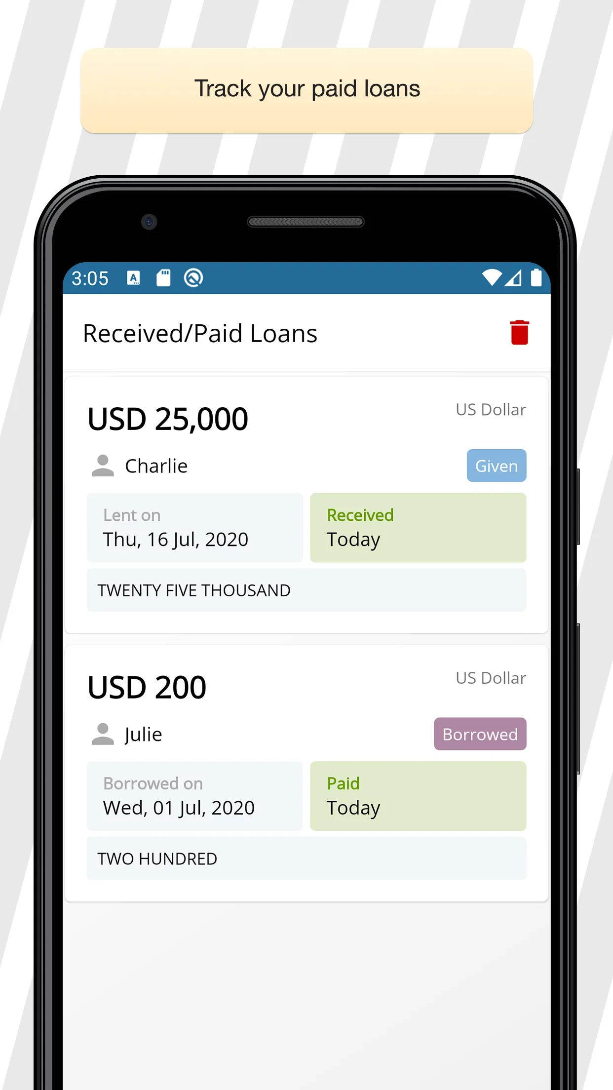 Loan Manager | Indus Appstore | Screenshot