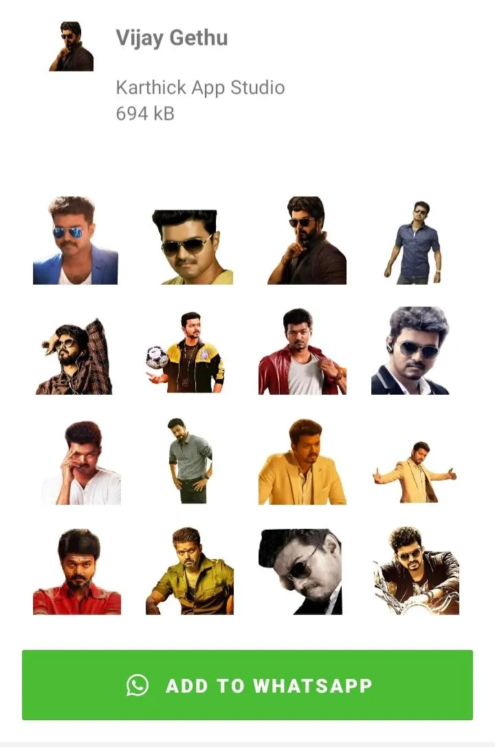 Thalapathy Vijay Stickers | Indus Appstore | Screenshot