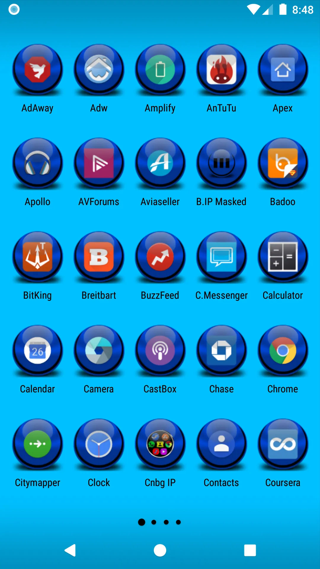 Blue Icon Pack Masked | Indus Appstore | Screenshot