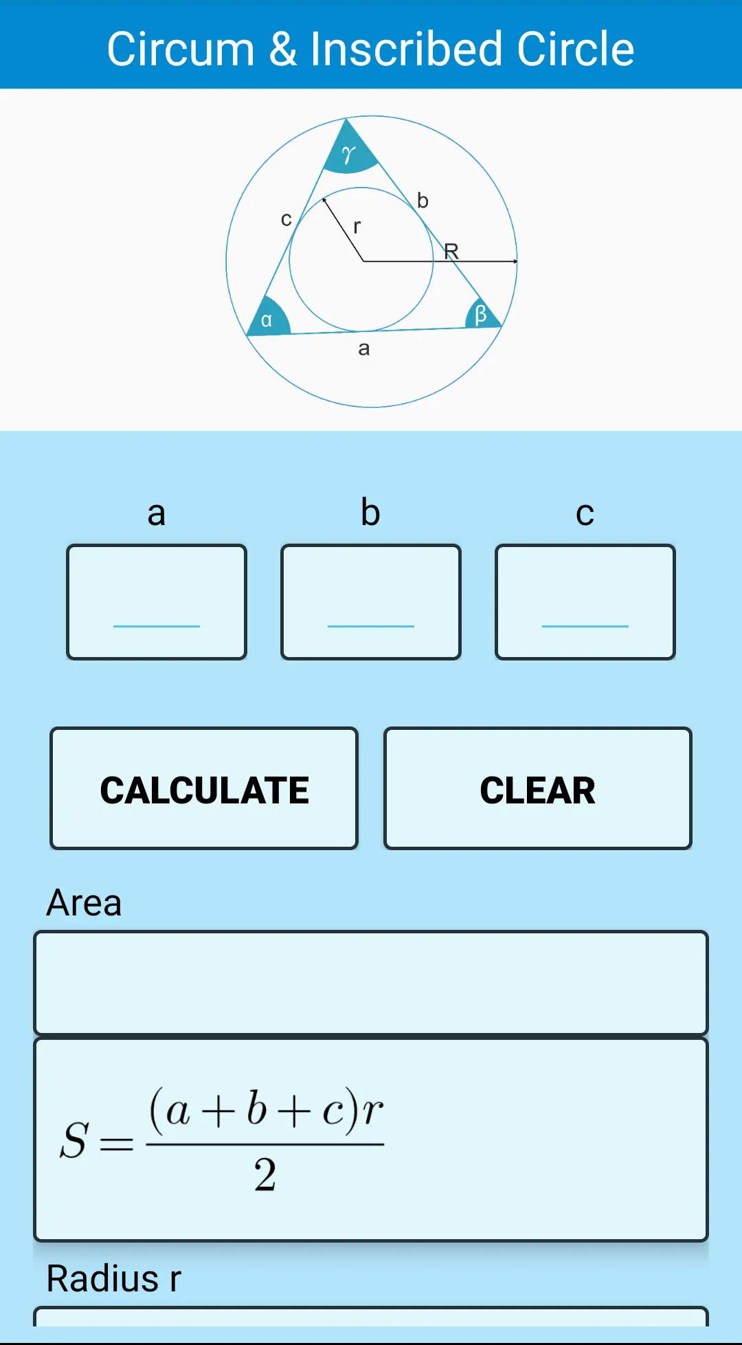 Triangle Calculator | Indus Appstore | Screenshot