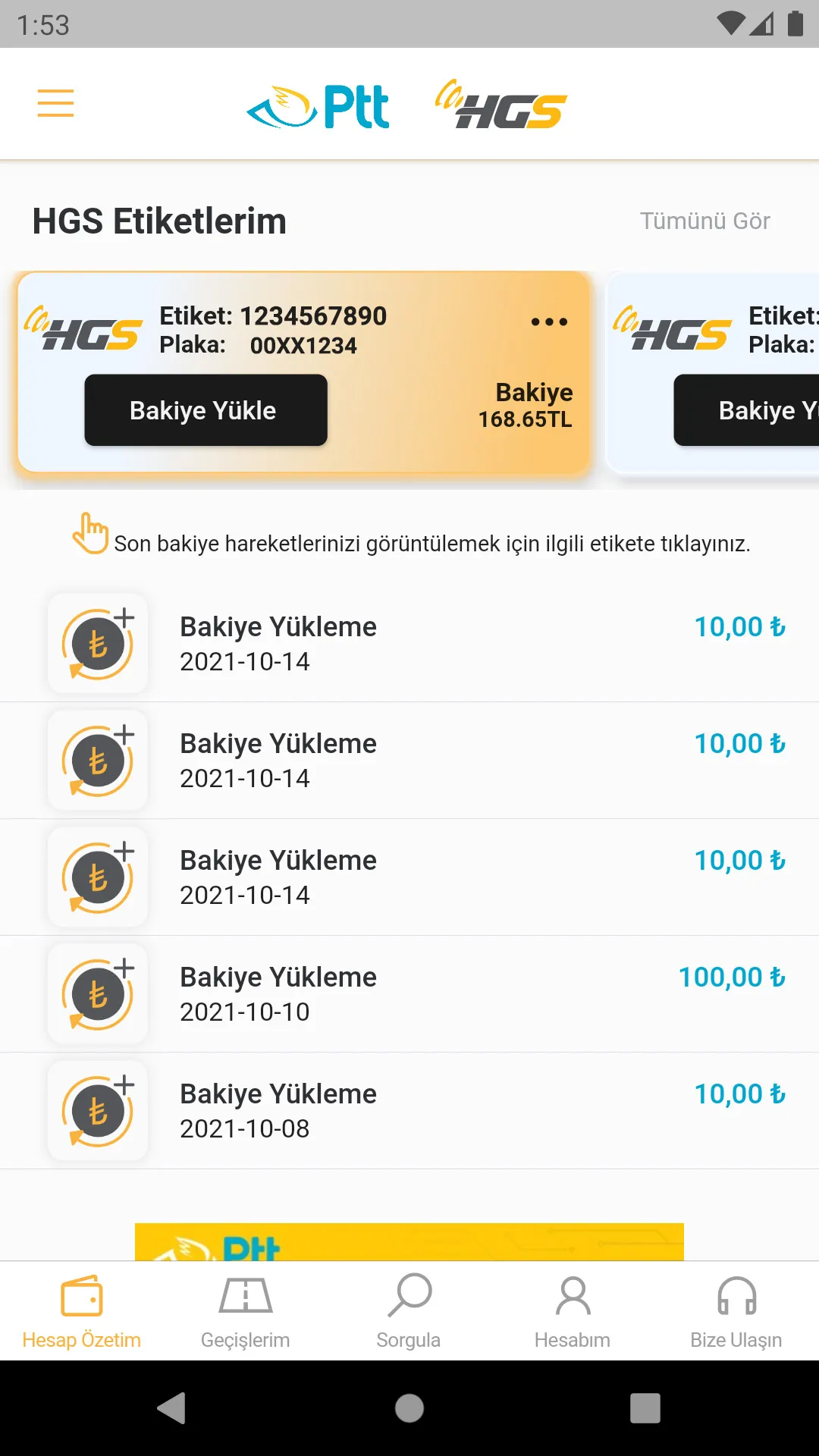 HGS - Hızlı Geçiş Sistemi | Indus Appstore | Screenshot