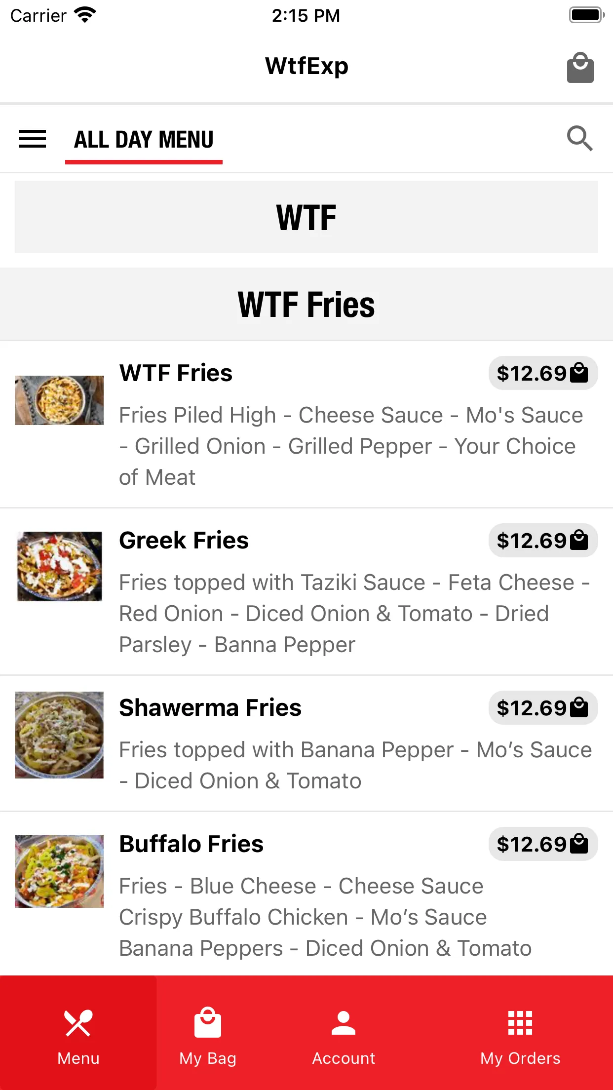 WTF Order Online | Indus Appstore | Screenshot