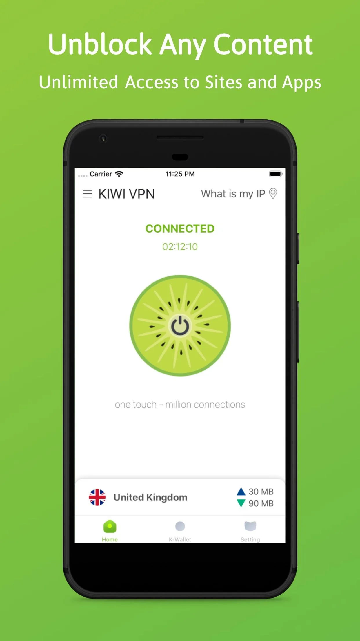 Kiwi VPN Connection IP Changer | Indus Appstore | Screenshot