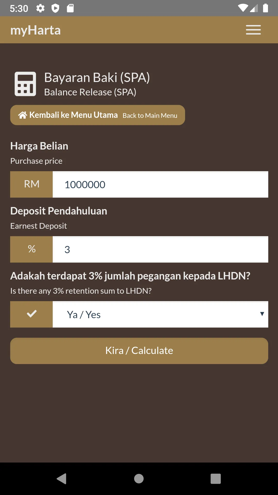 myHarta - Kalkulator Harta | Indus Appstore | Screenshot