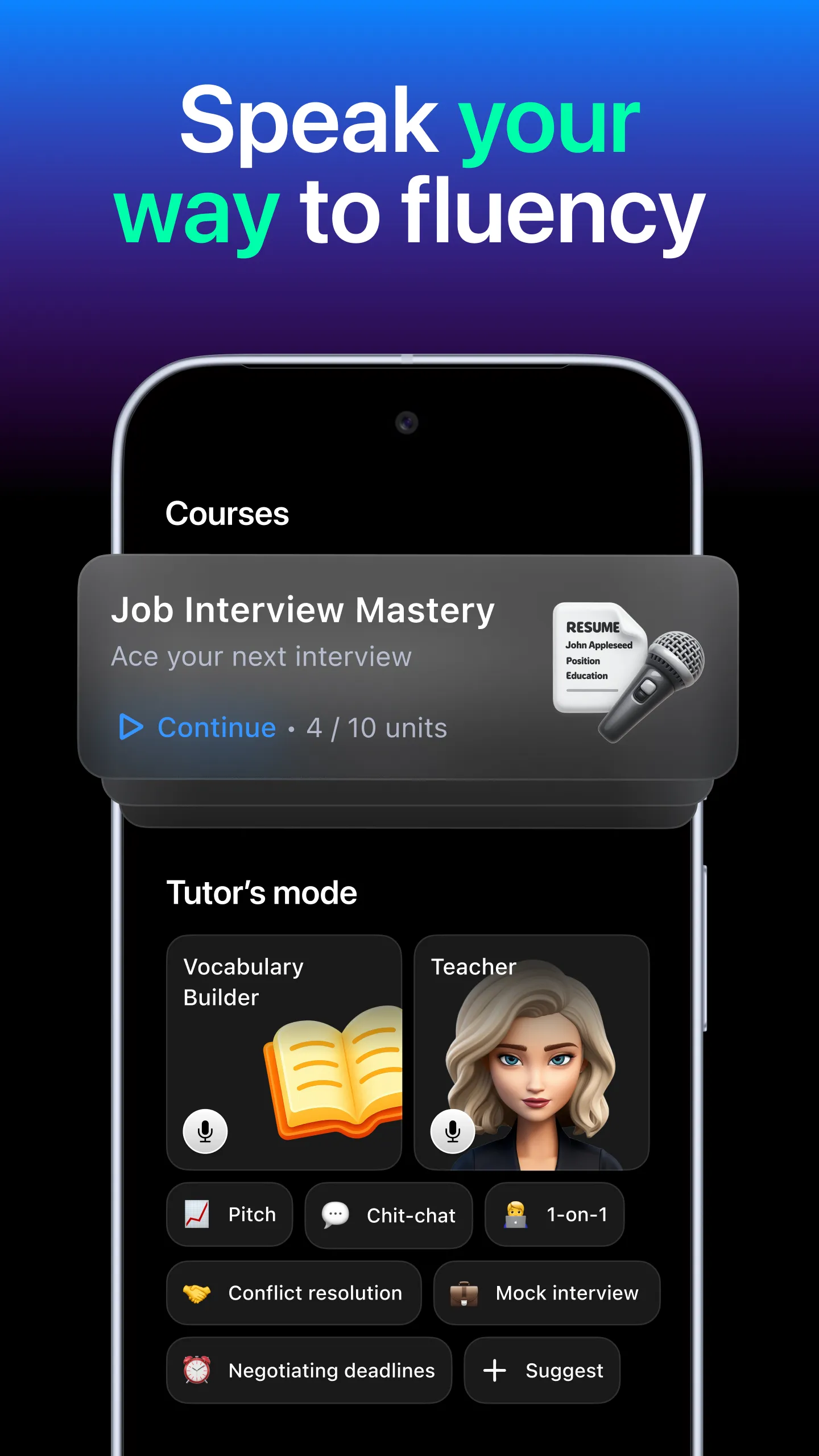 Fluently - AI English Tutor | Indus Appstore | Screenshot
