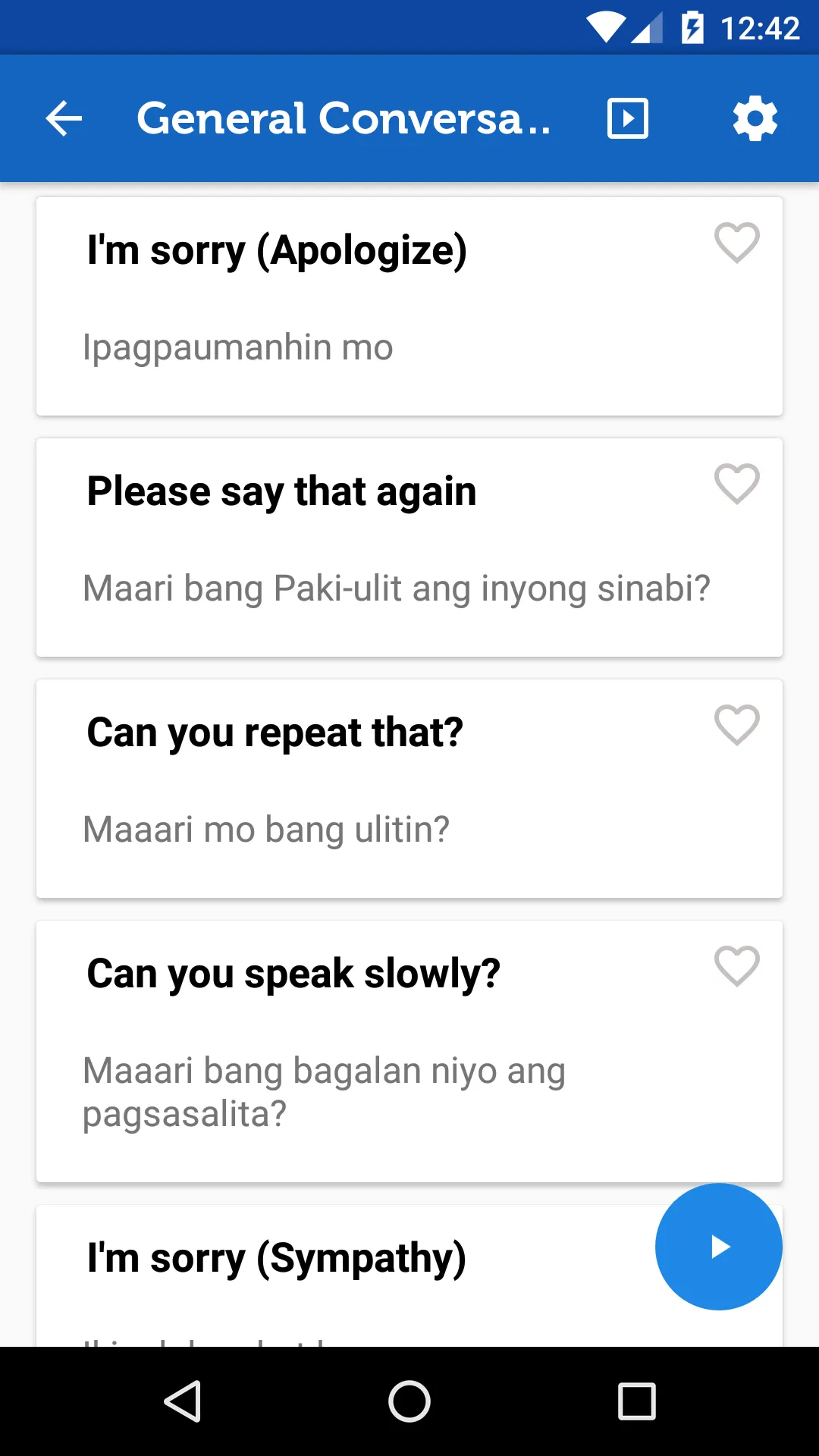 Learn Tagalog Phrasebook Pro | Indus Appstore | Screenshot