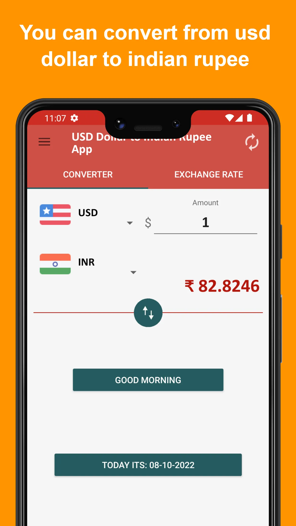 USD Dollar to Indian Rupee App | Indus Appstore | Screenshot