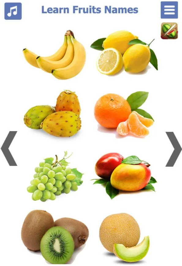 Learn Fruits name in English | Indus Appstore | Screenshot