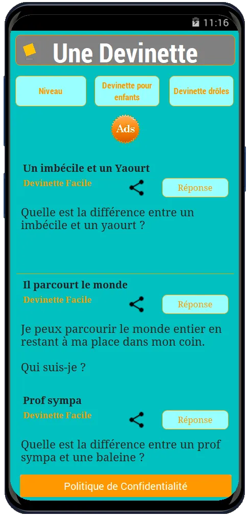 Une Devinette | Indus Appstore | Screenshot