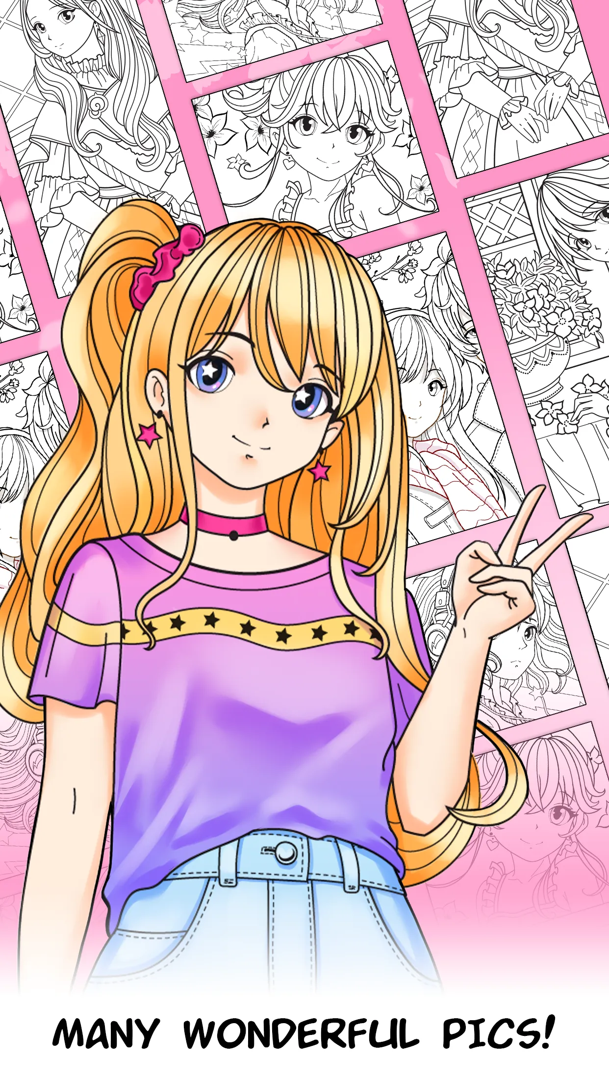 Anime Games Coloring Book | Indus Appstore | Screenshot