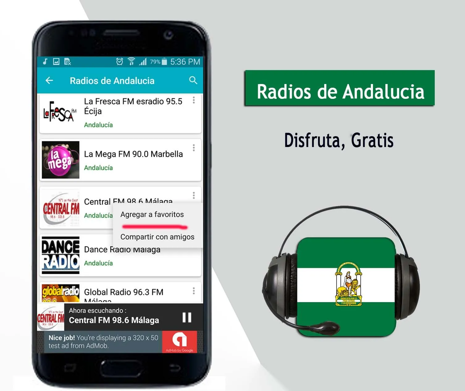 Radios de Andalucia | Indus Appstore | Screenshot