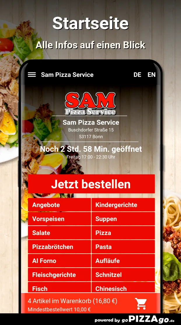 Sam Pizza Service Bonn | Indus Appstore | Screenshot