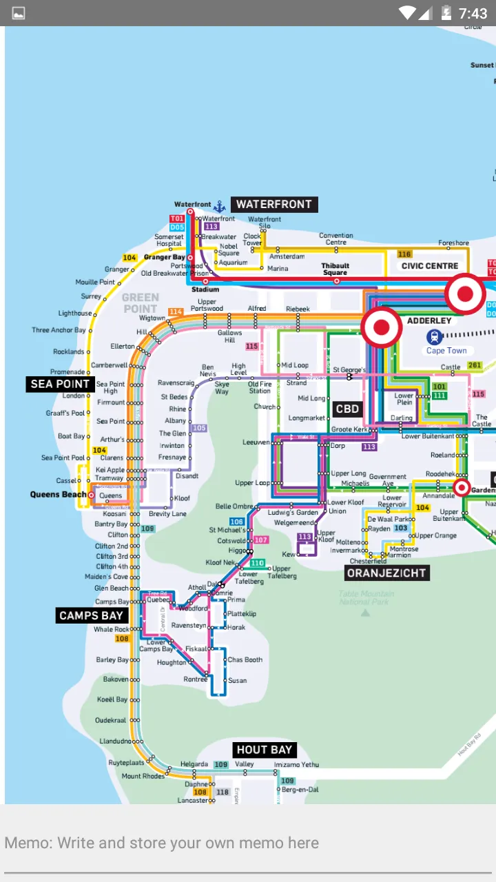 CAPE TOWN MYCITI BUS ROUTE MAP | Indus Appstore | Screenshot