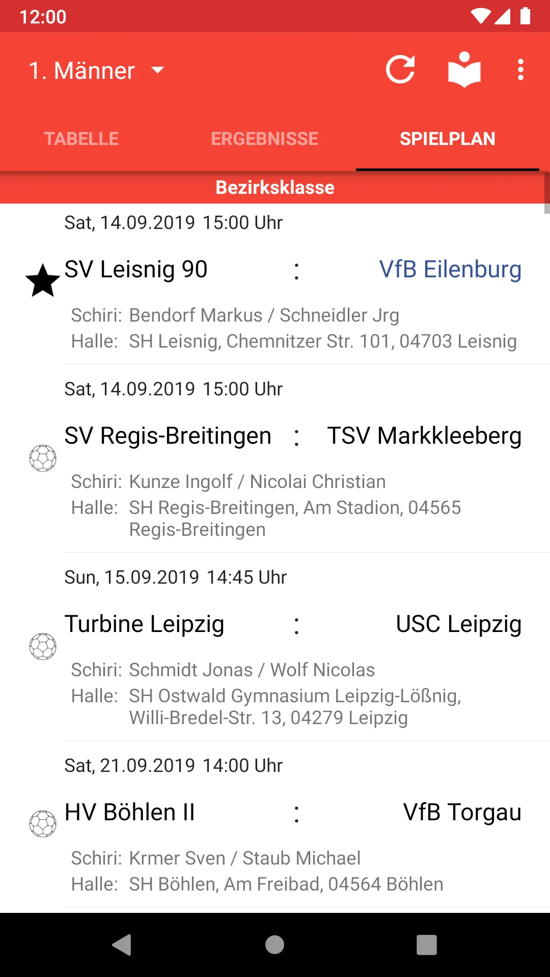 VfB Eilenburg Handball | Indus Appstore | Screenshot