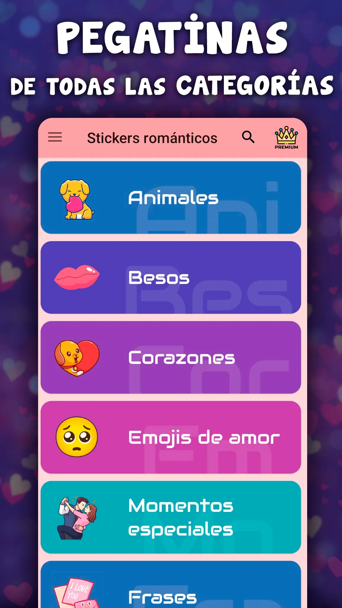 Pegatinas de amor para Whatsap | Indus Appstore | Screenshot