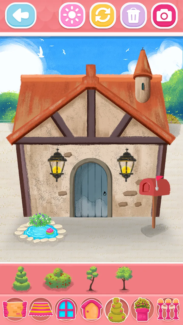 Glitter House coloring for kid | Indus Appstore | Screenshot