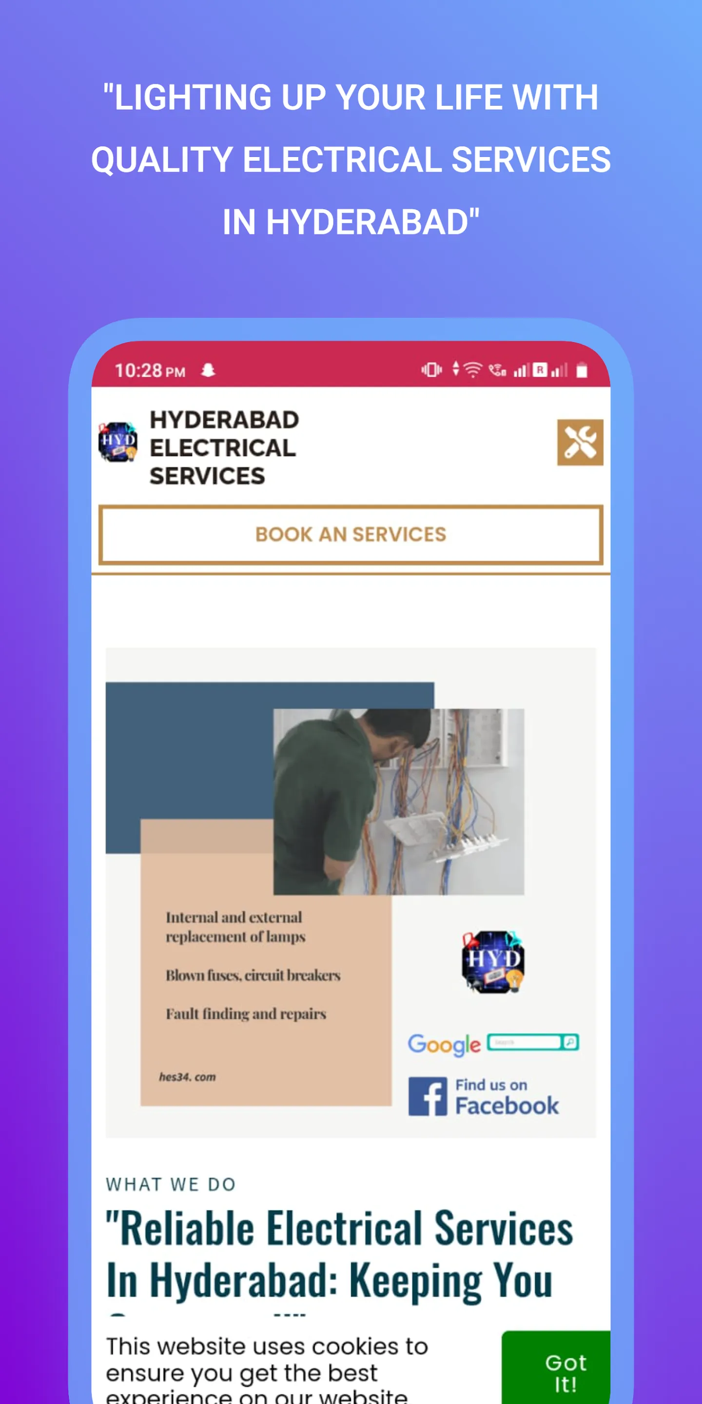 Hyderabad electrical services | Indus Appstore | Screenshot