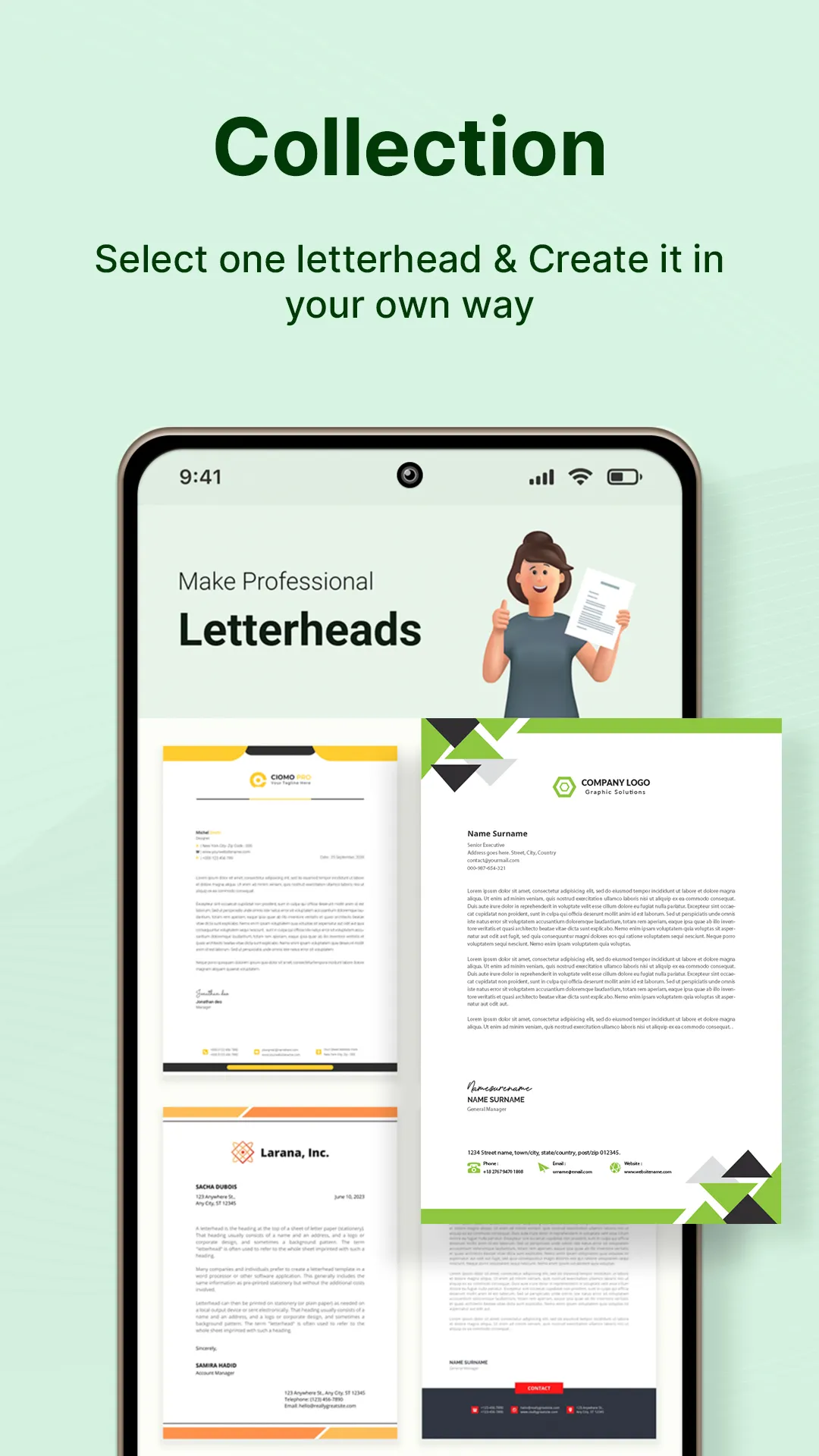 Letterhead Designer & Maker | Indus Appstore | Screenshot