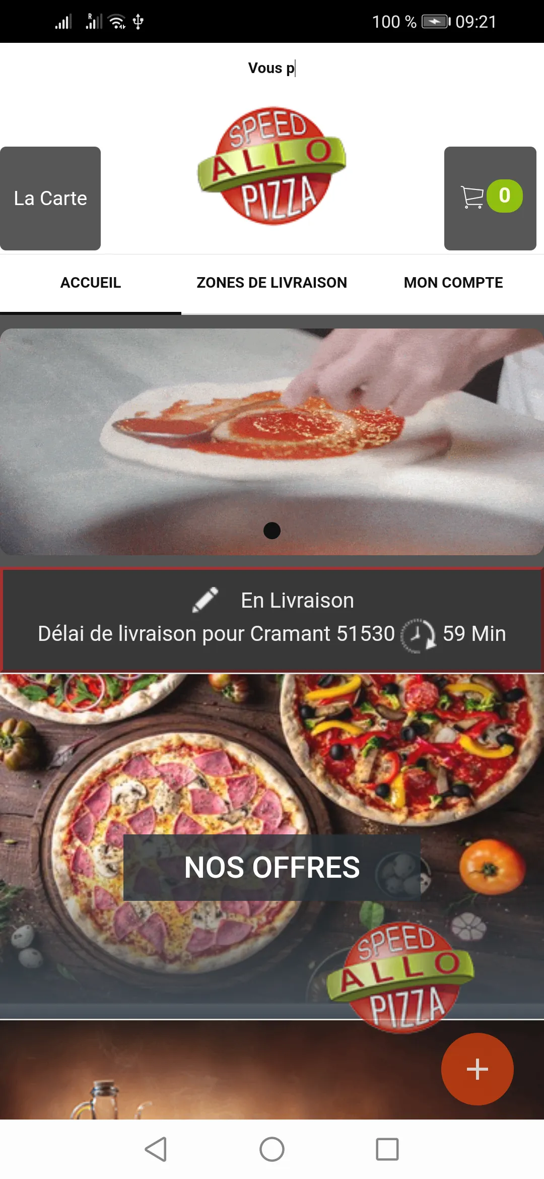 Speed Allo Pizza | Indus Appstore | Screenshot