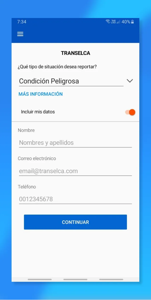 Repórtate | Indus Appstore | Screenshot