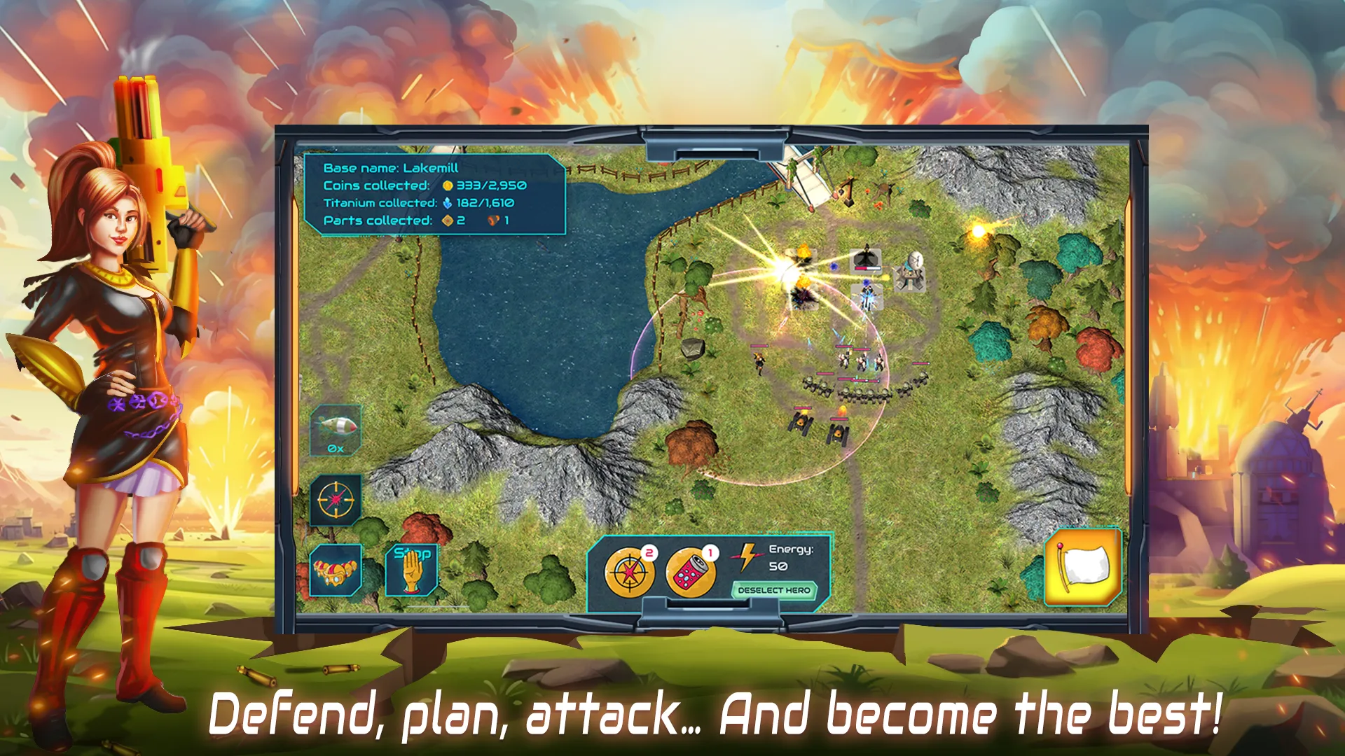 Boulder Base: Defense Strategy | Indus Appstore | Screenshot