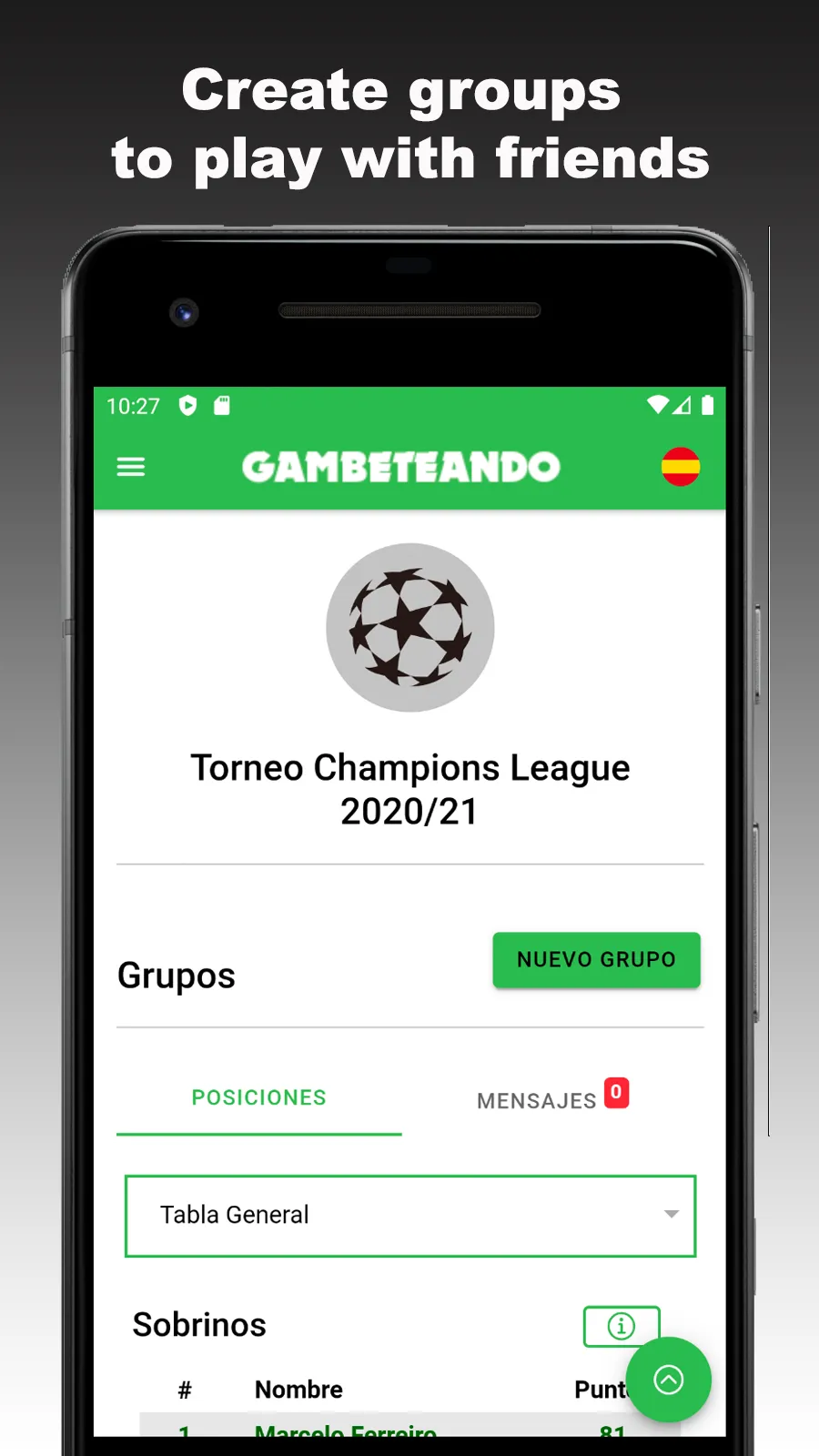 Gambeteando - Sports forecast  | Indus Appstore | Screenshot