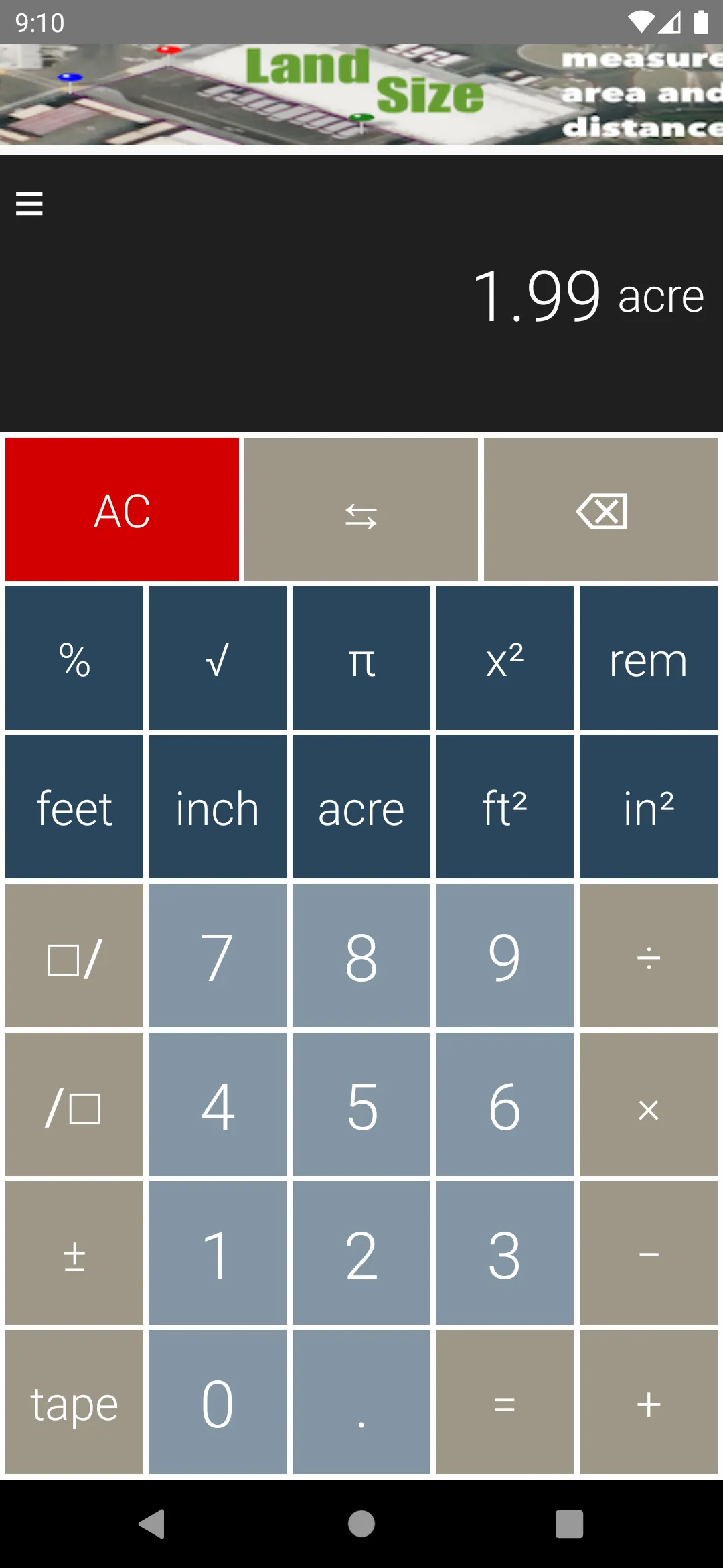 Feet&Inches Calculator | Indus Appstore | Screenshot