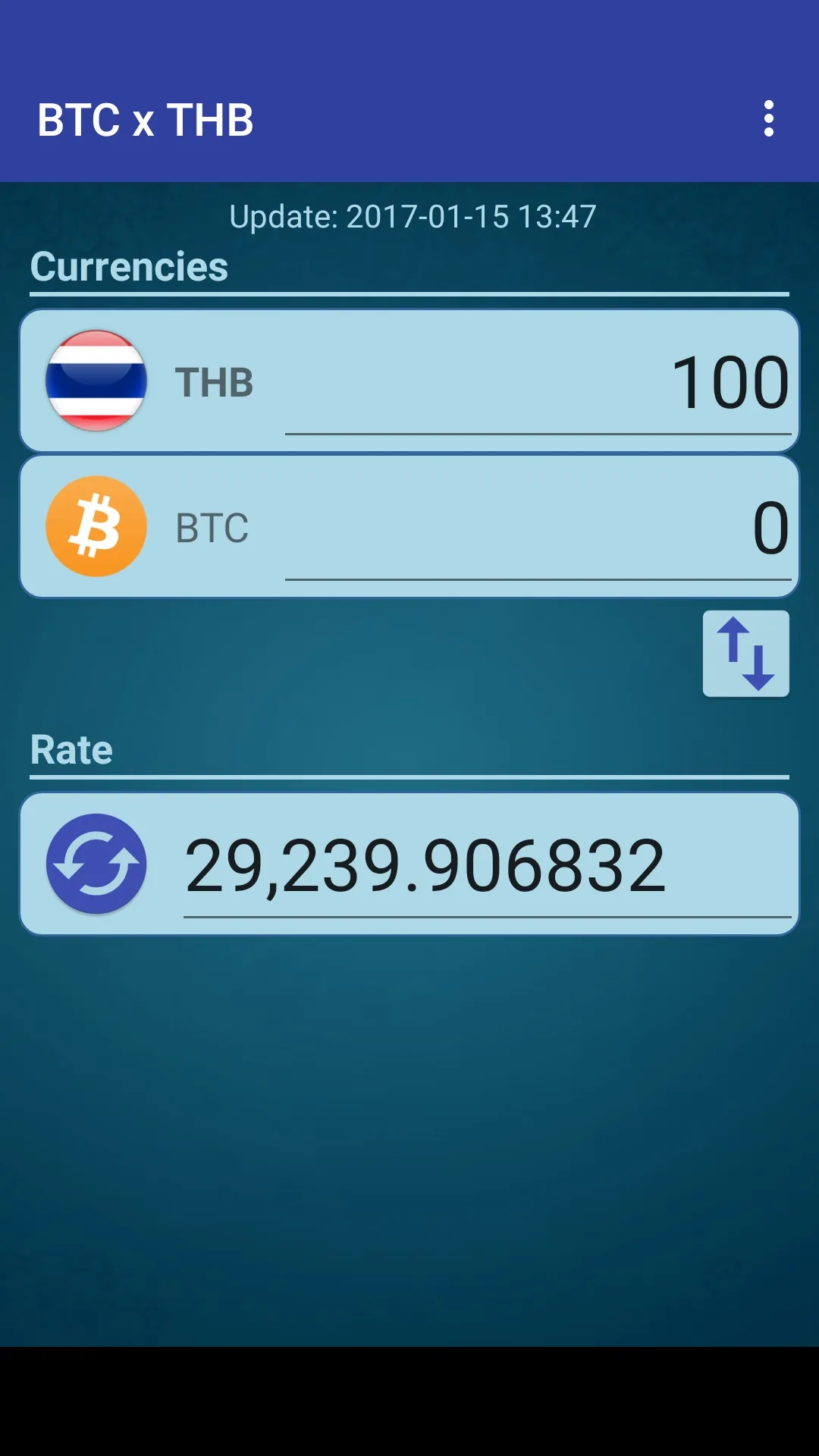 Bitcoin x Thai Baht | Indus Appstore | Screenshot