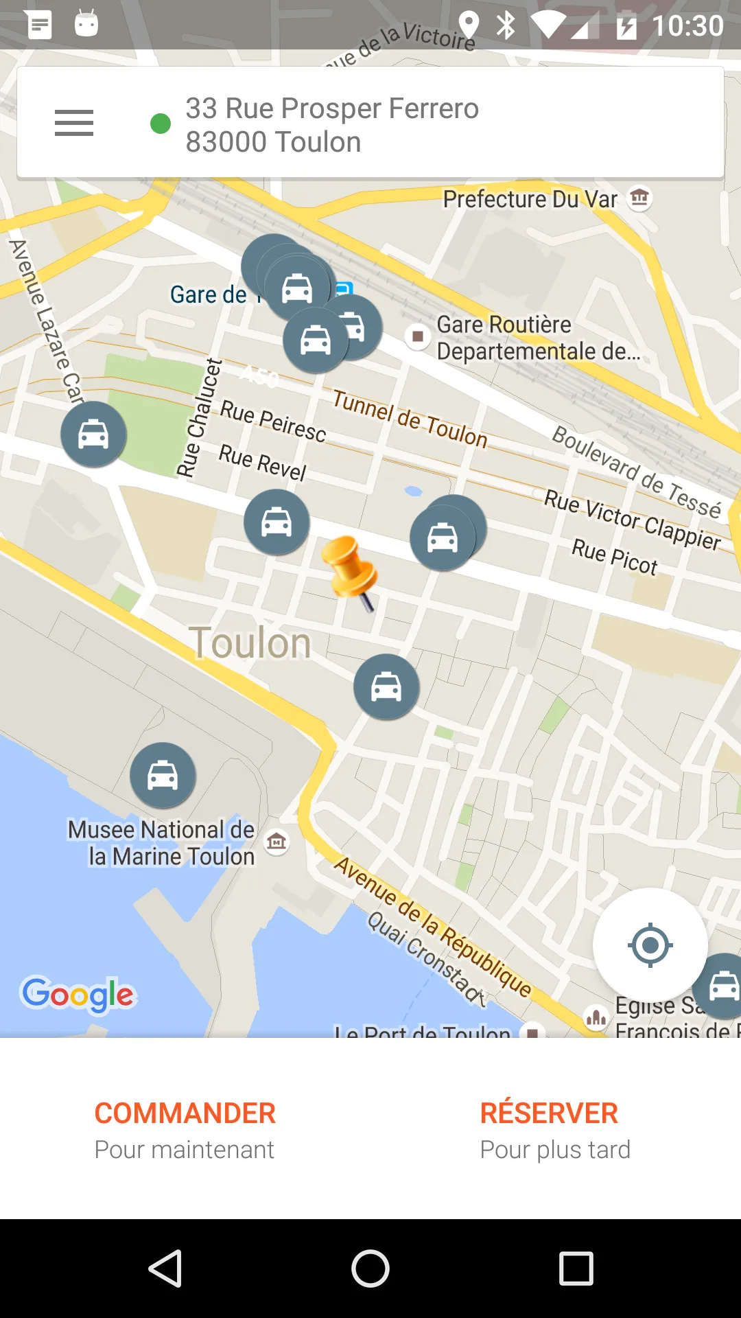 Taxi Toulon | Indus Appstore | Screenshot