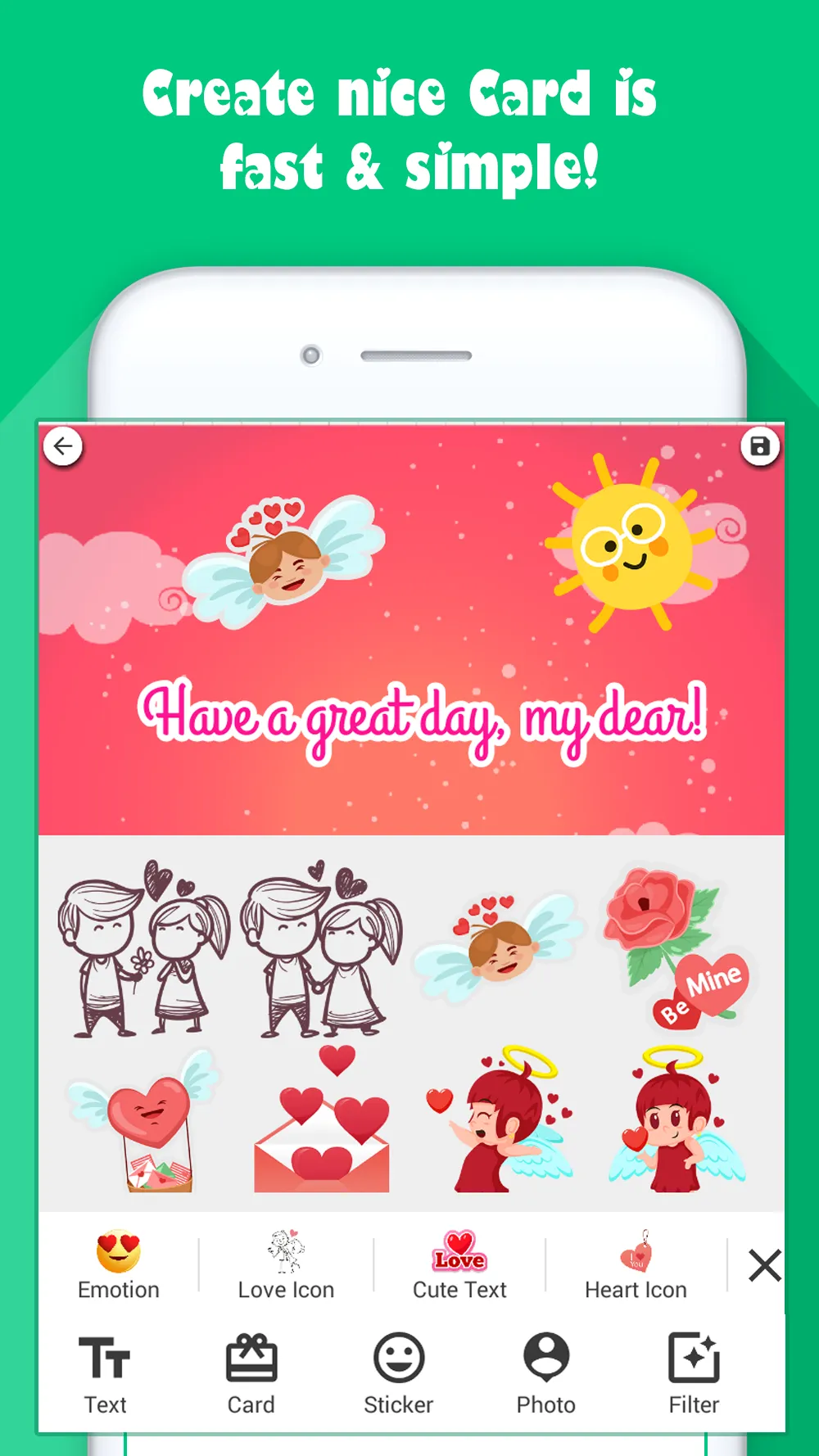 Creative Card: Make greeting e | Indus Appstore | Screenshot