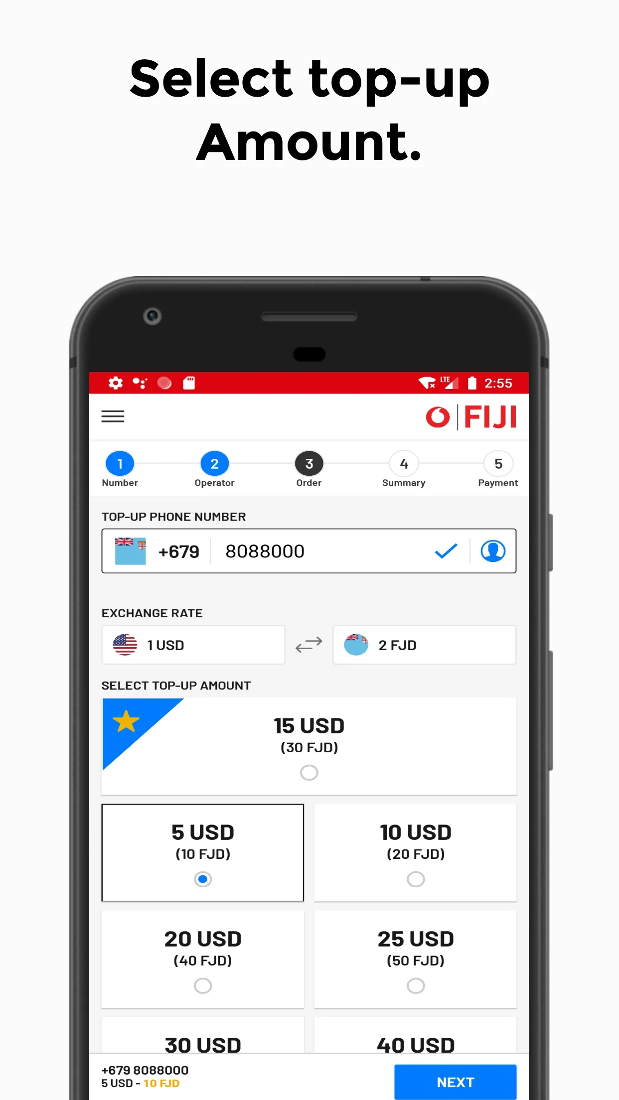 Vodafone Fiji Top-Up | Indus Appstore | Screenshot