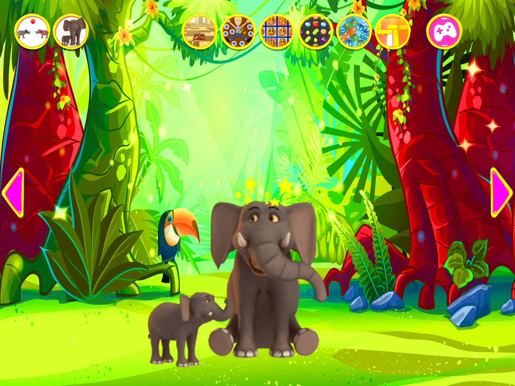 Talking Elephant King Red | Indus Appstore | Screenshot