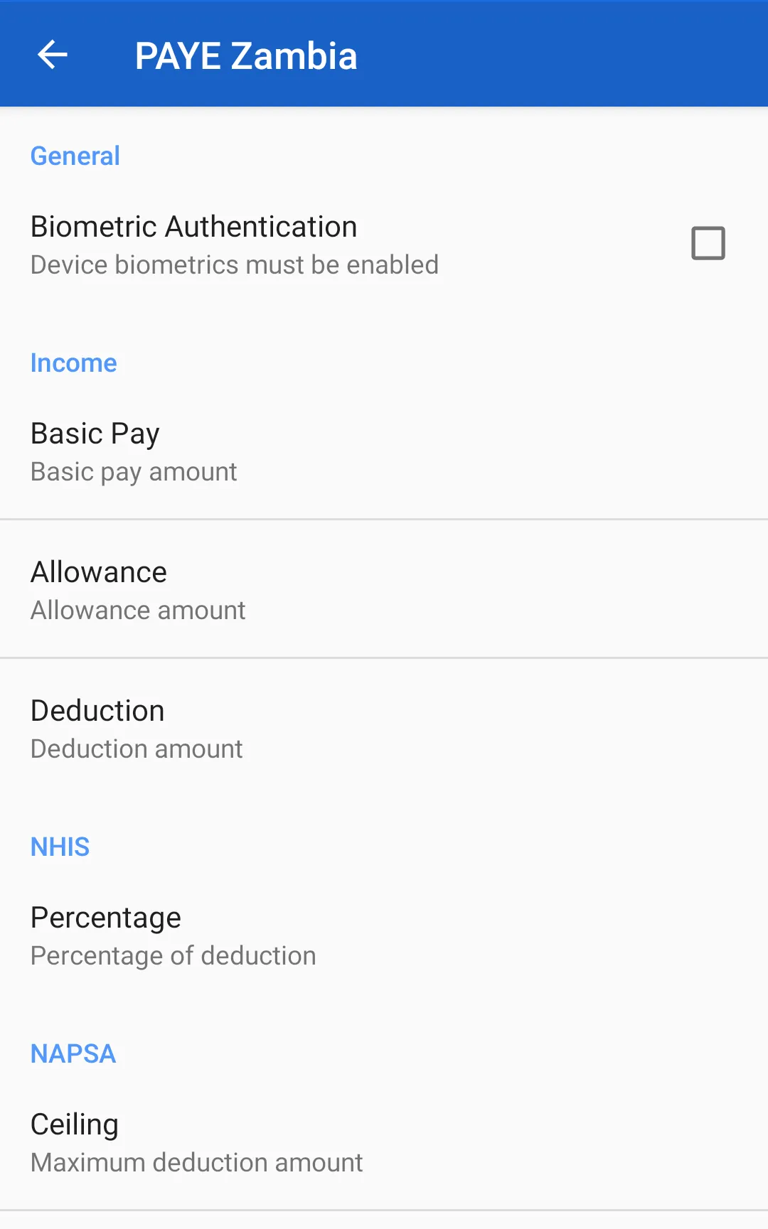 PAYE Calculator Zambia | Indus Appstore | Screenshot