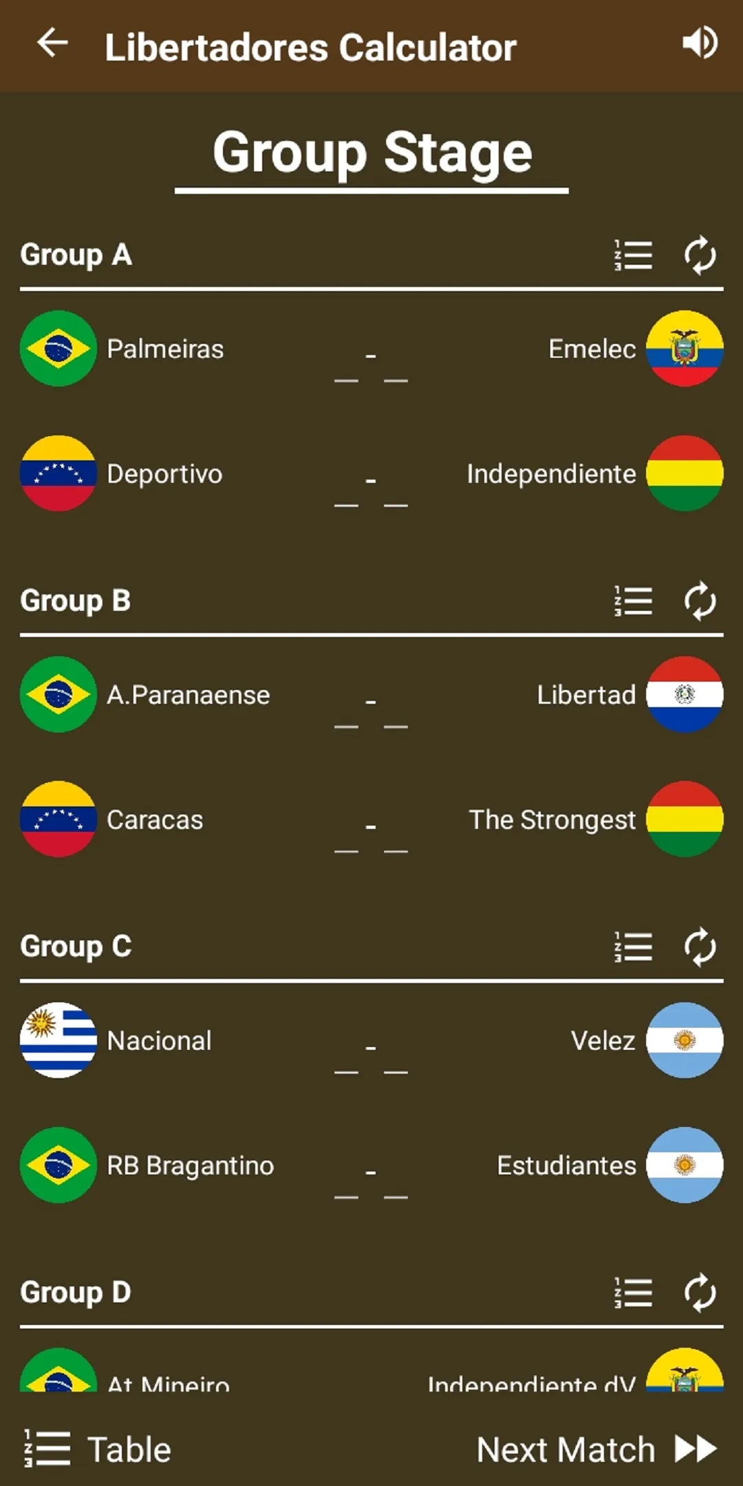 Libertadores Calculator 2024 | Indus Appstore | Screenshot