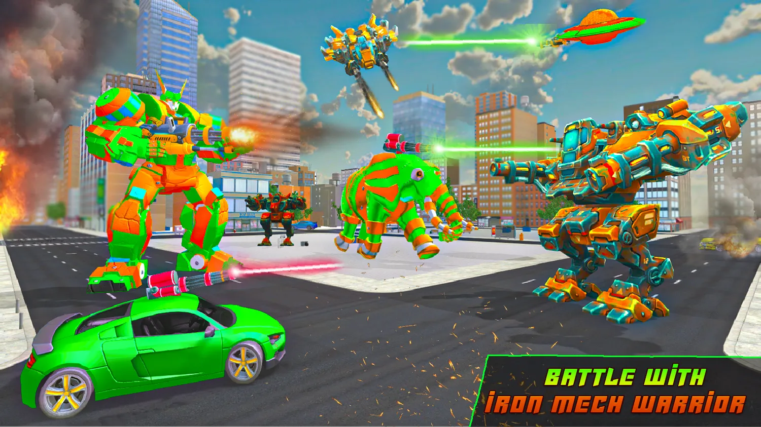 Grand Elephant Robot Jet game | Indus Appstore | Screenshot