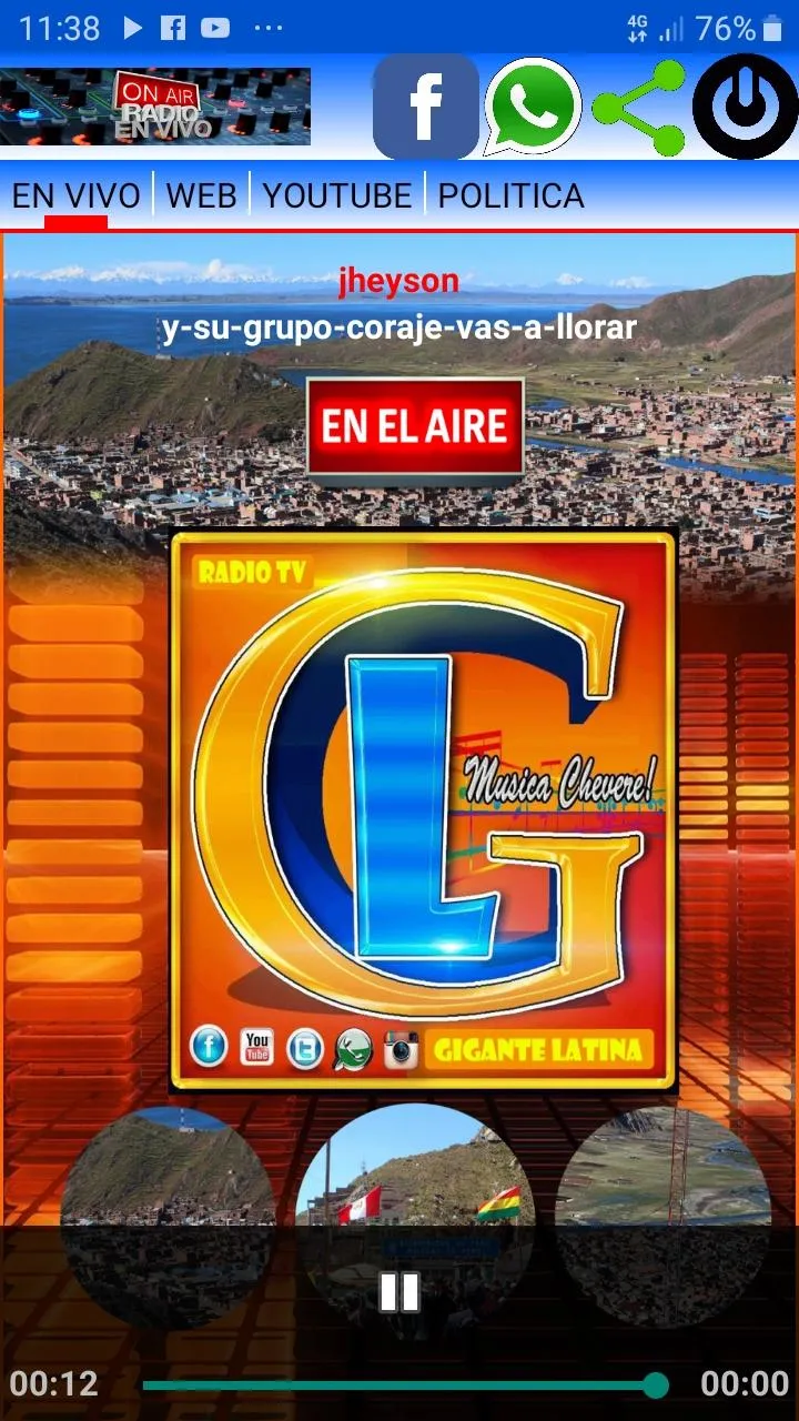 Radio Gigante Latina Desaguade | Indus Appstore | Screenshot