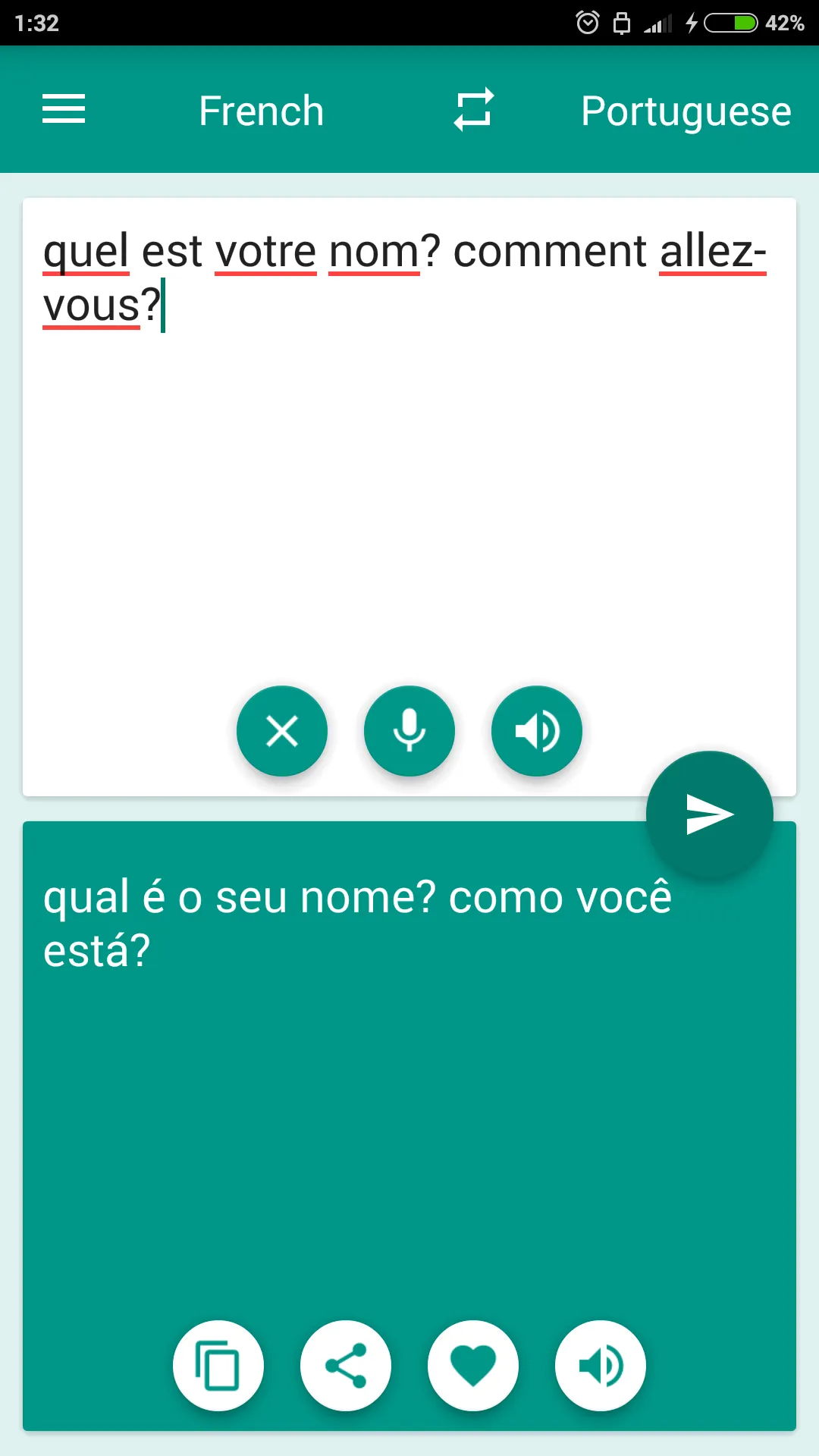 French-Portuguese Translator | Indus Appstore | Screenshot