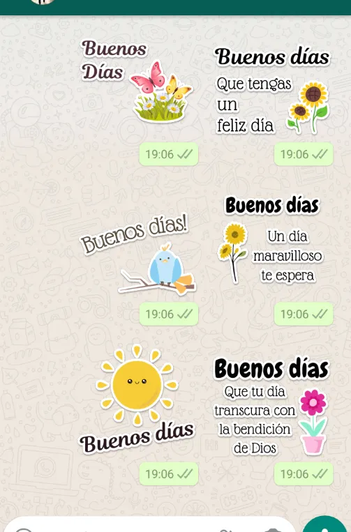 Stickers de Buenos Días | Indus Appstore | Screenshot