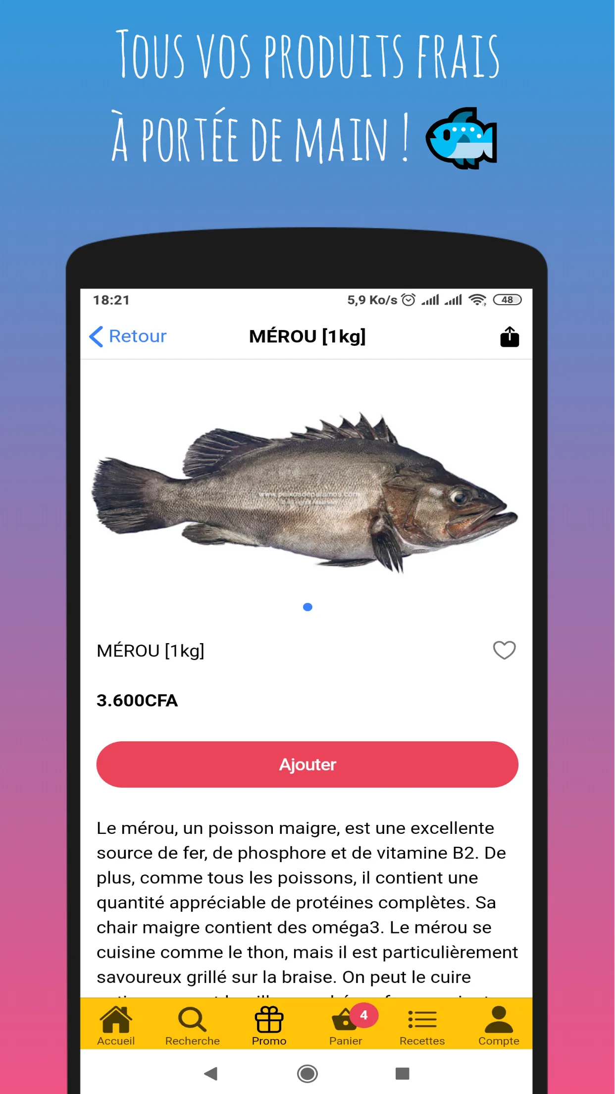 Adjovan.com, Marché & Supermar | Indus Appstore | Screenshot